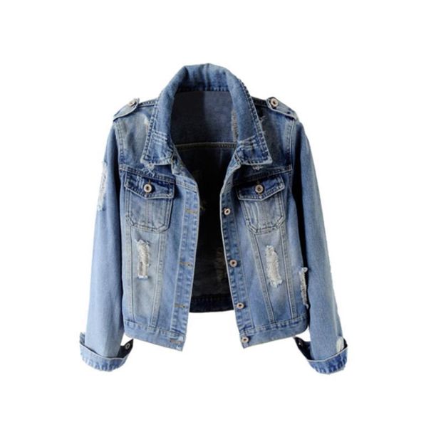 plus size s-6xl women spring finer cotton hole washed pants long jeans jacket jackets q189 ezoq, Black;brown
plus size s-6xl women spring finer cotton hole washed pants long jeans jacket jackets q189 ezoq, Black;brown