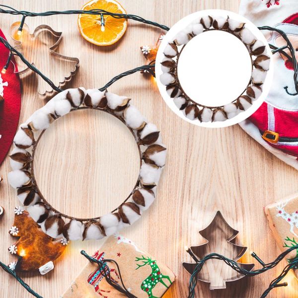1pc xmas cotton rattan garland creative chic hanging wreath rattan hoop hanging for home christmas shopping mall
1pc xmas cotton rattan garland creative chic hanging wreath rattan hoop hanging for home christmas shopping mall