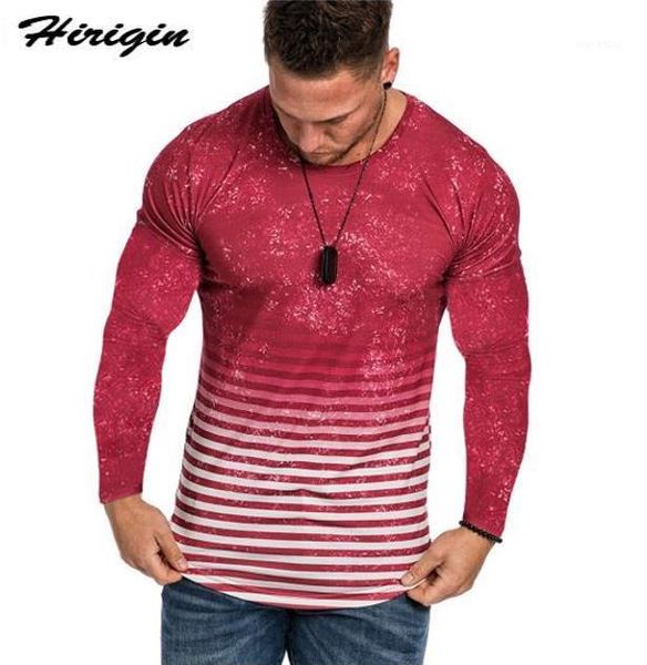 new autumn and winter men's t-shirt men's casual long-sleeved round neck slimming gradient color striped t-shirt 1, White;black
new autumn and winter men's t-shirt men's casual long-sleeved round neck slimming gradient color striped t-shirt 1, White;black