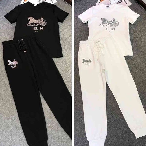 2022 factory wholesale new summer leisure pure cotton sportswear set women's fashion two-piece set large size fashion, Black
2022 factory wholesale new summer leisure pure cotton sportswear set women's fashion two-piece set large size fashion, Black