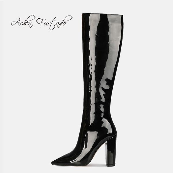 boots arden furtado 2021 winter fashion women's shoes elegant pointed to block heels knee high 44 45, Black
boots arden furtado 2021 winter fashion women's shoes elegant pointed to block heels knee high 44 45, Black