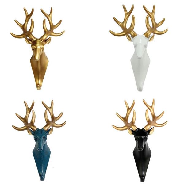 resin animal head hook hanger holder rack wall mount home decor - gold/black/blue/white
resin animal head hook hanger holder rack wall mount home decor - gold/black/blue/white