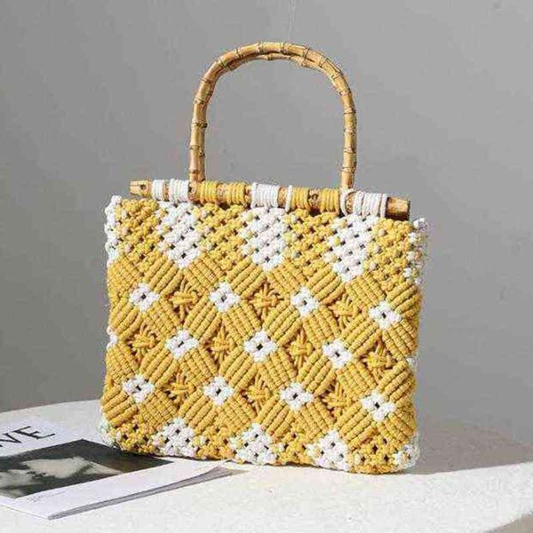 shoulder bags color handmade beaded woven women's handbag single messenger ladies bohemia straw knitted kabelka 220207
shoulder bags color handmade beaded woven women's handbag single messenger ladies bohemia straw knitted kabelka 220207