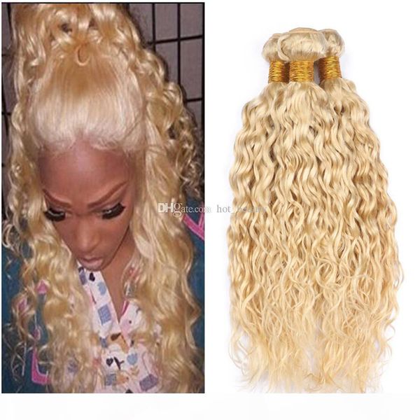 blonde human weaves 613 water wave brazilian virgin hair extensions 3 bundles wet and wavy hair wefts for sale, Black
blonde human weaves 613 water wave brazilian virgin hair extensions 3 bundles wet and wavy hair wefts for sale, Black