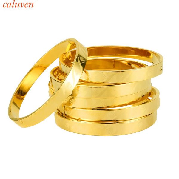 open size 6pcs/lot ethiopian jewelry women unique punk style laser bangles gold color jewelry girl accessories, Black
open size 6pcs/lot ethiopian jewelry women unique punk style laser bangles gold color jewelry girl accessories, Black