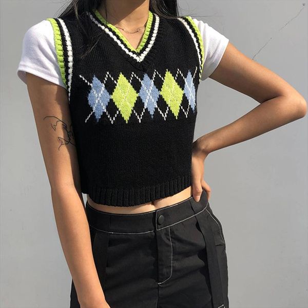 fashion knitted vest women casual korean pullover elasticity sweater spring autumn sleeveless v neck tank drop shipping, Black;white
fashion knitted vest women casual korean pullover elasticity sweater spring autumn sleeveless v neck tank drop shipping, Black;white