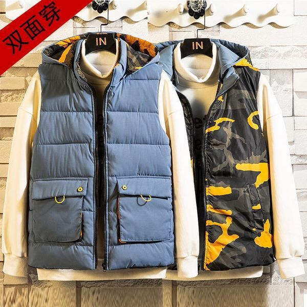 2020 men's vest autumn winter new down vest casual waistcoat men's sleeveless jacket warm overcoats hat detachable plus size1, Black;white
2020 men's vest autumn winter new down vest casual waistcoat men's sleeveless jacket warm overcoats hat detachable plus size1, Black;white