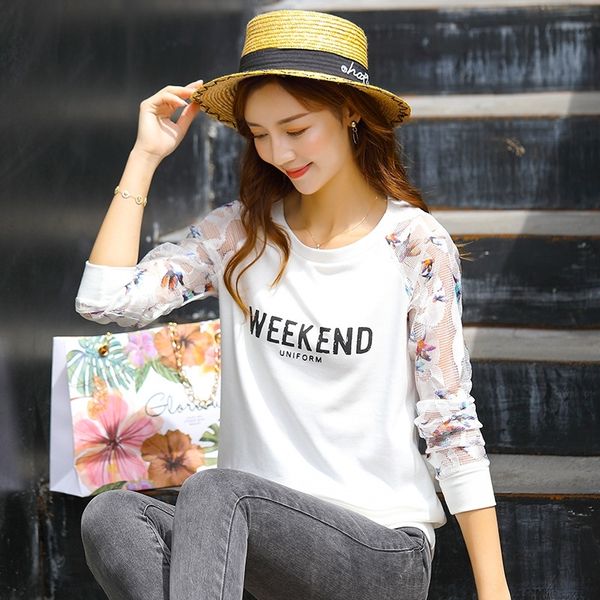 00qpl clothes new t-shirt white loose women's long sleeve t-shirt 2020 korean spring spring versatile women's clothes sleeves fash
00qpl clothes new t-shirt white loose women's long sleeve t-shirt 2020 korean spring spring versatile women's clothes sleeves fash