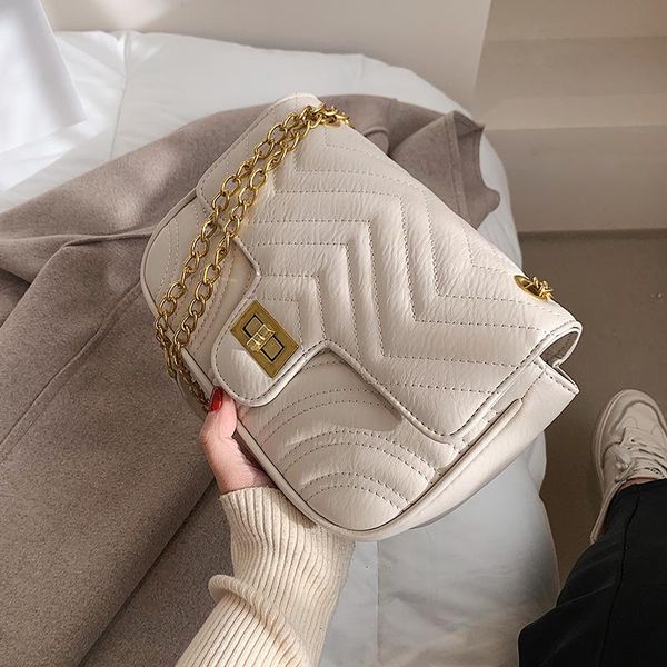 2021 pu leather small crossbody bag 2021 fashion new lady travel luxury chain shoulder handbag and purses