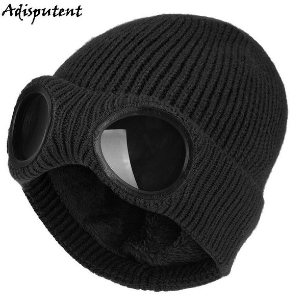 winter warm knit hats windproof ski caps with removable glasses thicken sports multi-function caps, Blue;gray
winter warm knit hats windproof ski caps with removable glasses thicken sports multi-function caps, Blue;gray