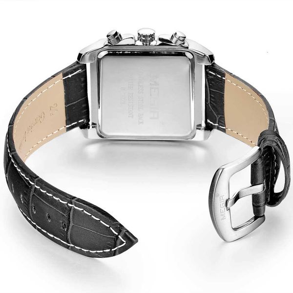megir mens watches brand luxury watch quartz clock male leather sport wristwatch man waterproof rectangle relogio masculino, Silver
megir mens watches brand luxury watch quartz clock male leather sport wristwatch man waterproof rectangle relogio masculino, Silver