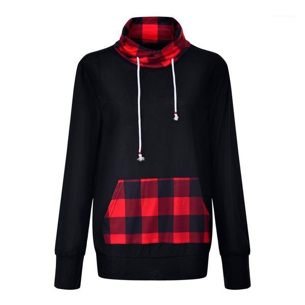 women's hoodies & sweatshirts autumn fashion casual lattice printed sweatshirt long sleeves woman clothes outfits blouse women pockets, Black
women's hoodies & sweatshirts autumn fashion casual lattice printed sweatshirt long sleeves woman clothes outfits blouse women pockets, Black