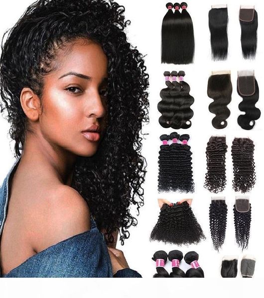 8a human hair bundles with closure 4*4 lace 100% brazilian virgin hair weaves double weft extension straigh body deep loose wave kinky curly, Black;brown
8a human hair bundles with closure 4*4 lace 100% brazilian virgin hair weaves double weft extension straigh body deep loose wave kinky curly, Black;brown
