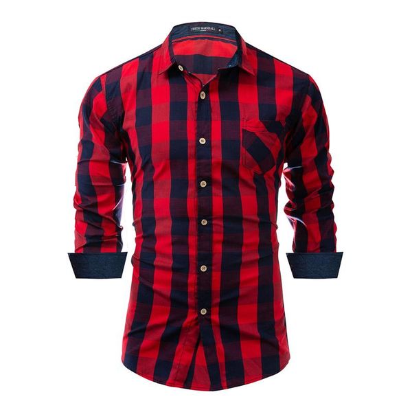 men's casual shirts 2021 arrival spring autumn mens plaid shirt 100% cotton long sleeve fashion social business style dress shirts,fm15, White;black
men's casual shirts 2021 arrival spring autumn mens plaid shirt 100% cotton long sleeve fashion social business style dress shirts,fm15, White;black