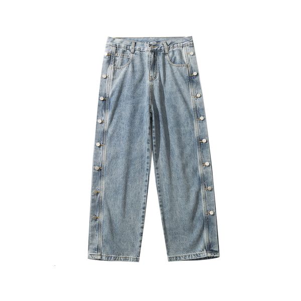 2021 new new autumn personality breasted jeans straight male tendency loosen pants cute hip student xpr5, Blue
2021 new new autumn personality breasted jeans straight male tendency loosen pants cute hip student xpr5, Blue