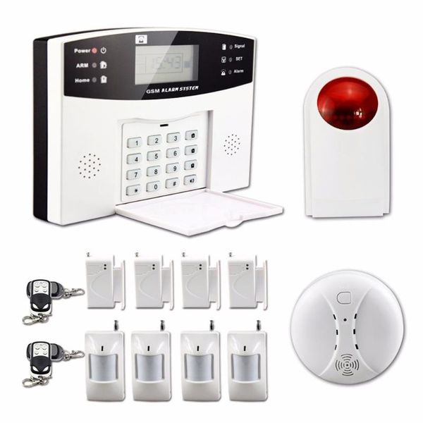 yobangsecurity russian french voice wireless gsm alarm system home security with outdoor strobe siren door contact smoke sensor
yobangsecurity russian french voice wireless gsm alarm system home security with outdoor strobe siren door contact smoke sensor