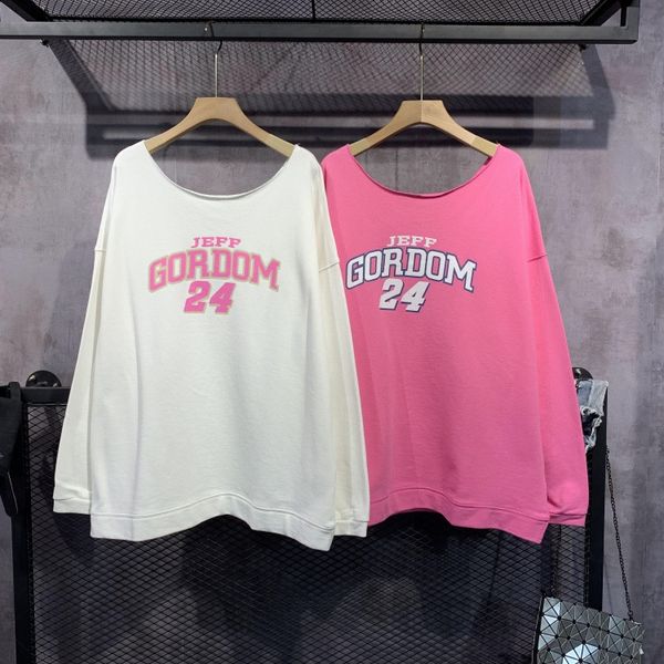 2020 autumn new korean version sweater simple and versatile letter printed large round neck sweater for women's loose and large women&#, Black
2020 autumn new korean version sweater simple and versatile letter printed large round neck sweater for women's loose and large women&#, Black
