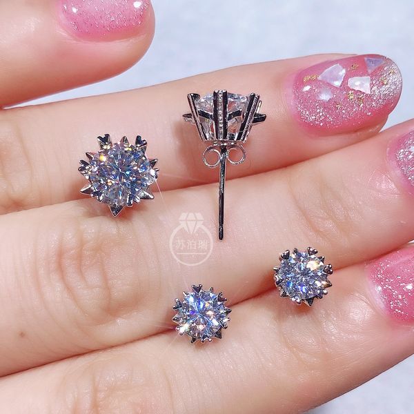 snowflake design real moissanite earring diamond stud earrings 0.5ct 1.0ct diamond test passed 925 silver for women wedding fashion design
snowflake design real moissanite earring diamond stud earrings 0.5ct 1.0ct diamond test passed 925 silver for women wedding fashion design