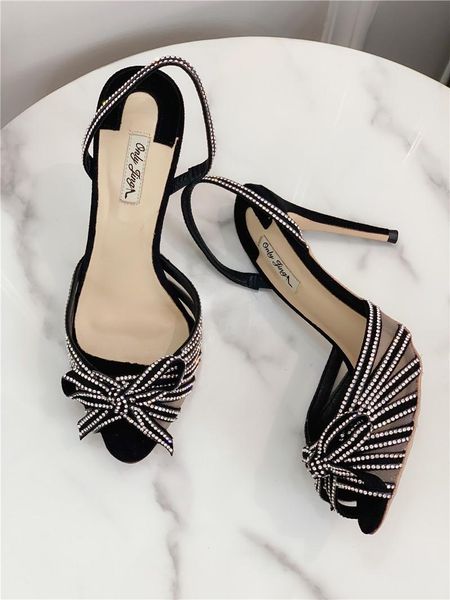 sandals fashion women shoes black suede bow crystal strappy peep toe slingback high heels 12cm 10cm
sandals fashion women shoes black suede bow crystal strappy peep toe slingback high heels 12cm 10cm