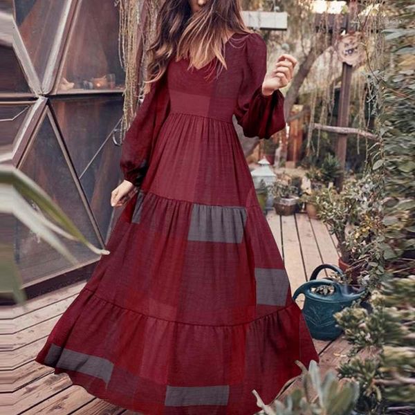 5xl ruffle dresses women maxi sundress zanzea 2020 elegant puff sleeve vestidos female party dress casual plaid robe plus size1, Black;gray
5xl ruffle dresses women maxi sundress zanzea 2020 elegant puff sleeve vestidos female party dress casual plaid robe plus size1, Black;gray
