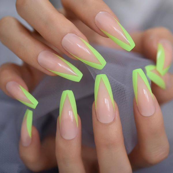 false nails arrival long coffin fake nail green full cover acrylic press on triangle design decoration artificial tips, Red;gold
false nails arrival long coffin fake nail green full cover acrylic press on triangle design decoration artificial tips, Red;gold