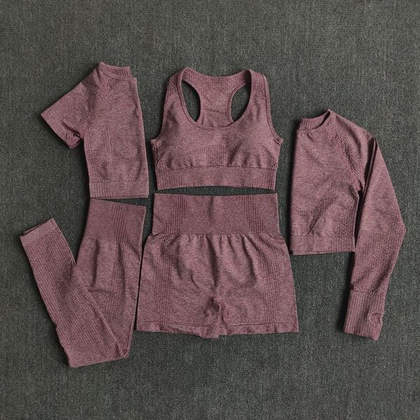 2/3/5pcs seamless women yoga set workout sportswear fitness long sleeve crop high waist leggings, White;red
2/3/5pcs seamless women yoga set workout sportswear fitness long sleeve crop high waist leggings, White;red