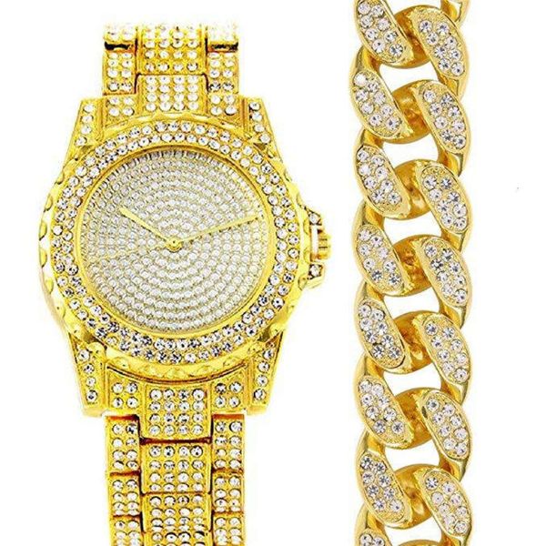 men's luxury 2pcs / set fashion diamond band quartz watch + hip hop bracelet v1tn, Slivery;brown
men's luxury 2pcs / set fashion diamond band quartz watch + hip hop bracelet v1tn, Slivery;brown