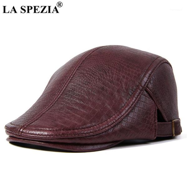 LA SPEZIA Beret Hat Genuine Leather Flat Cap for Men Burgundy Alligator Real Leather Newsboy Vintage Male Winter Duckbill Hats1, Blue;gray
LA SPEZIA Beret Hat Genuine Leather Flat Cap for Men Burgundy Alligator Real Leather Newsboy Vintage Male Winter Duckbill Hats1, Blue;gray