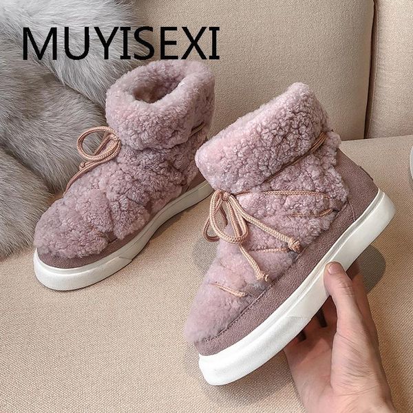 genuine leather round toe flat platform keep warm wool fur decoration cold protection sweety girl snow boots mis01 muyisexi, Black
genuine leather round toe flat platform keep warm wool fur decoration cold protection sweety girl snow boots mis01 muyisexi, Black