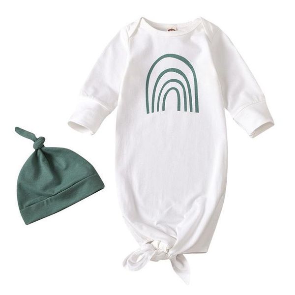 infant sleeping bag set, spring autumn baby girls boys cartoon rainbow printing sleeping sack + solid color round hat kit, Blue;red 
infant sleeping bag set, spring autumn baby girls boys cartoon rainbow printing sleeping sack + solid color round hat kit, Blue;red