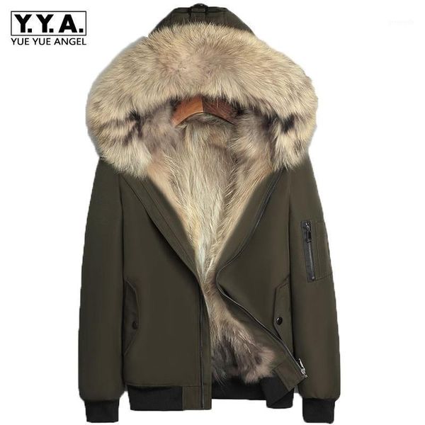 brand men parkas winter thicken warm real fur outdoor hooded short jacket real raccoon fur liner zipper casual coat oversize 4xl1, Black
brand men parkas winter thicken warm real fur outdoor hooded short jacket real raccoon fur liner zipper casual coat oversize 4xl1, Black
