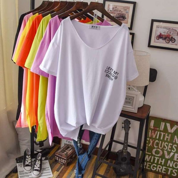simple v-neck women's underclothing missing european short style letter print loose fat mm half sleeve t-shirt, Black;gray
simple v-neck women's underclothing missing european short style letter print loose fat mm half sleeve t-shirt, Black;gray