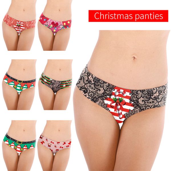 women's panties briefs for young women santa's digital printed underwear woman fashionable breathable briefs female christmas pant, Black;pink
women's panties briefs for young women santa's digital printed underwear woman fashionable breathable briefs female christmas pant, Black;pink
