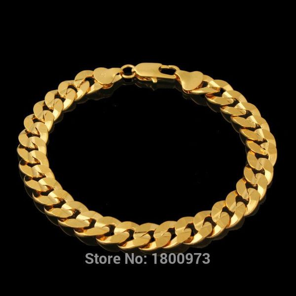 gold color link chain bracelet men lobster bracelets fashion exquisite african cuban united states style, Black
gold color link chain bracelet men lobster bracelets fashion exquisite african cuban united states style, Black