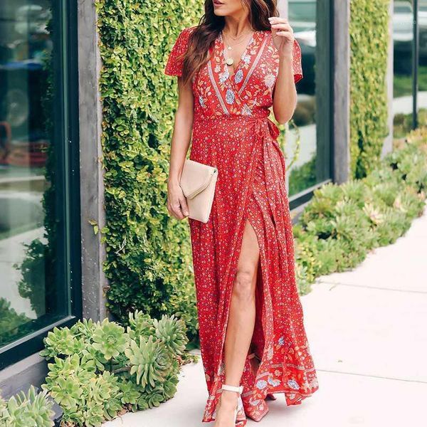 women boho dress red robe plage v neck side split elegant lady party dress bathing suit cover ups tunic for beach sarong1, White;black
women boho dress red robe plage v neck side split elegant lady party dress bathing suit cover ups tunic for beach sarong1, White;black