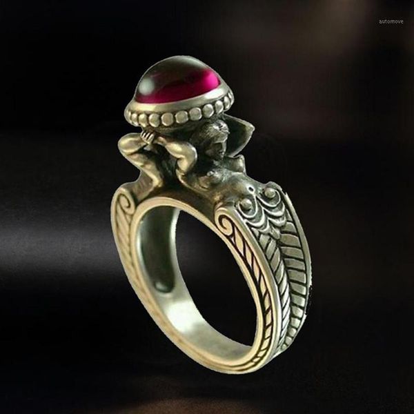 and art gothic red stone ring sorcerer pagan 316l stainless steel ring men and women punk rock motorcycle jewelry w3p41, Golden;silver
and art gothic red stone ring sorcerer pagan 316l stainless steel ring men and women punk rock motorcycle jewelry w3p41, Golden;silver