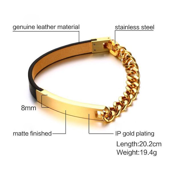 fxm tee8 arrival fashion jewelry for birthday gift rose many heart metal color titanium steel men's u shape leather bracelet 200928, Black
fxm tee8 arrival fashion jewelry for birthday gift rose many heart metal color titanium steel men's u shape leather bracelet 200928, Black