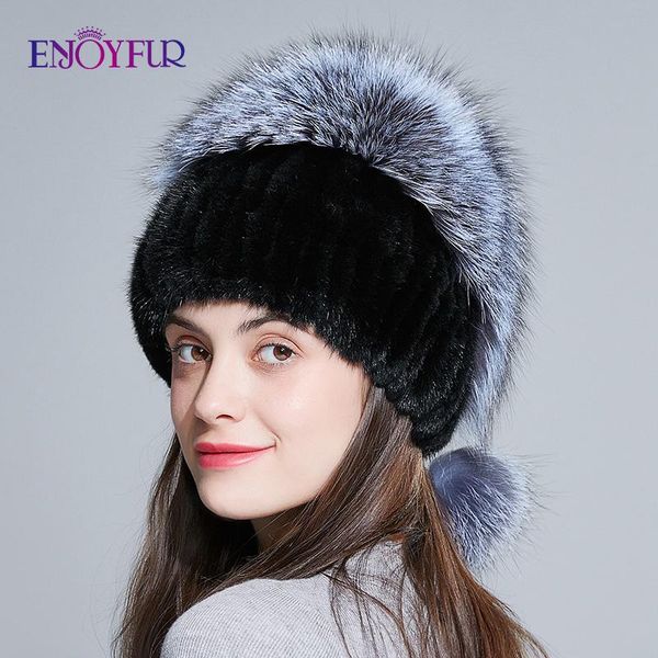 beanie/skull caps enjoyfur women fur hat for winter genuine skullies with silver pom poms beanies russia cap, Blue;gray
beanie/skull caps enjoyfur women fur hat for winter genuine skullies with silver pom poms beanies russia cap, Blue;gray