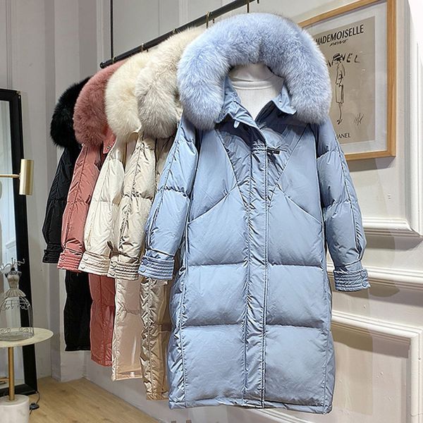 2021 new winter big royal fur with woman's hood 90% warm coat snow outwear horn button down teapots 5i9m, Black
2021 new winter big royal fur with woman's hood 90% warm coat snow outwear horn button down teapots 5i9m, Black