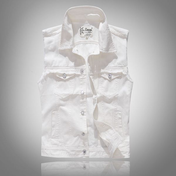 2021 new fashion streetwear white slim fit ripped denim vest men casual coats style hip hop chaqueta veste sqak, Black;white
2021 new fashion streetwear white slim fit ripped denim vest men casual coats style hip hop chaqueta veste sqak, Black;white