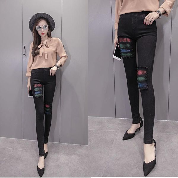 women's jeans 2021 spring / summer women's high waist stretch hip slim denim pants fit skinny feet points pencil trousers m851, Blue
women's jeans 2021 spring / summer women's high waist stretch hip slim denim pants fit skinny feet points pencil trousers m851, Blue