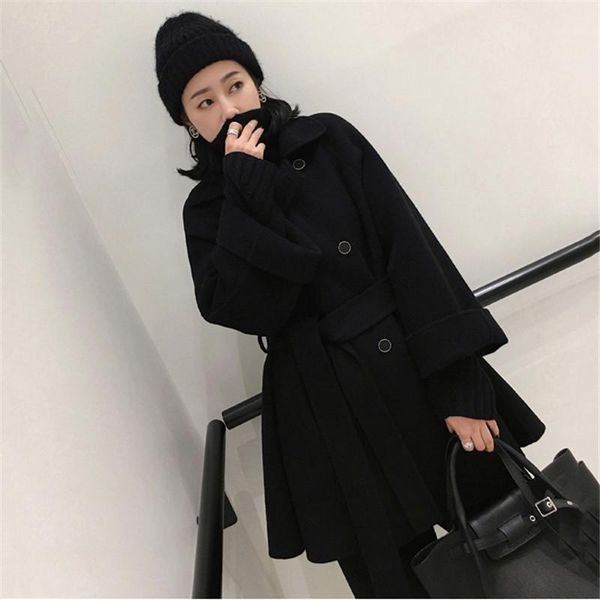 fashion 2020 long blend wool coat women double-breasted cloak jacket autumn winter warm woolen coat loose overcoat ladies coats1, Black
fashion 2020 long blend wool coat women double-breasted cloak jacket autumn winter warm woolen coat loose overcoat ladies coats1, Black
