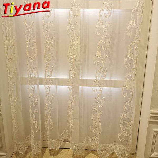 luxury elegant white curtains tulle for living room nordic geometric embroidery rope window drpes finished panel x-hm164#30
luxury elegant white curtains tulle for living room nordic geometric embroidery rope window drpes finished panel x-hm164#30