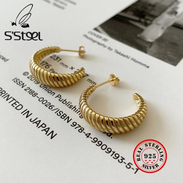 hoop & huggie s'steel earrings for women 925 sterling silver stud earring 1/pcs irregular earings gold earing pendientes mujer fine jew, Golden;silver
hoop & huggie s'steel earrings for women 925 sterling silver stud earring 1/pcs irregular earings gold earing pendientes mujer fine jew, Golden;silver
