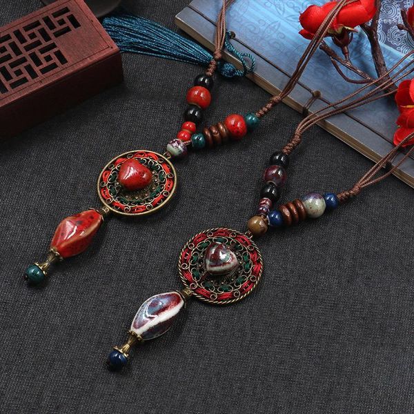 pendant necklaces fashion women's national style retro love ceramic hand wound long sweater necklace1, Silver
pendant necklaces fashion women's national style retro love ceramic hand wound long sweater necklace1, Silver