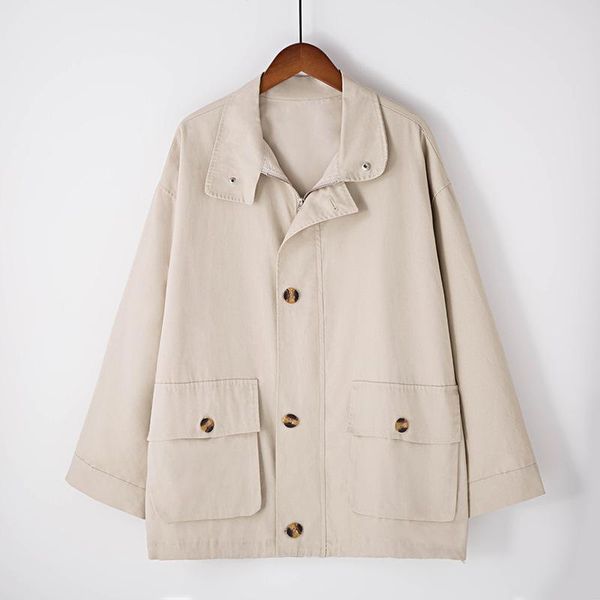 2020 new arrival autumn winter jacket women turn collar long sleeve single breasted coats streetwear solid casual clothes beige, Tan;black
2020 new arrival autumn winter jacket women turn collar long sleeve single breasted coats streetwear solid casual clothes beige, Tan;black