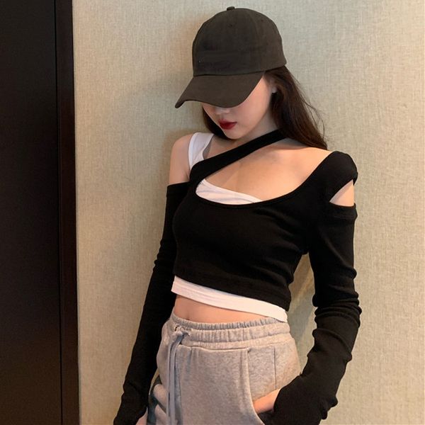 feijia магазина slimshoulder сексуального u-образного вырез грудь большого контраст длинных пальто футболки топ рукав футболка с короткой по, White
feijia магазина slimshoulder сексуального u-образного вырез грудь большого контраст длинных пальто футболки топ рукав футболка с короткой по, White
