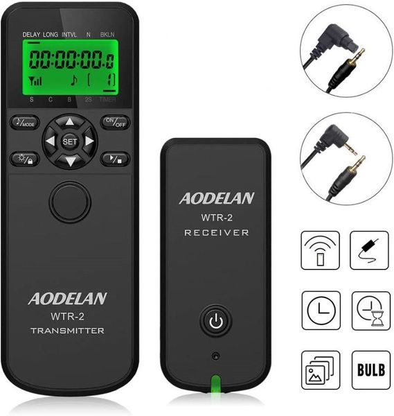 aodelan camera wireless shutter release timer remote control for eos r, ros rp, 80d, 77d, 70d, 60d, 250d, 200d, 5d series
aodelan camera wireless shutter release timer remote control for eos r, ros rp, 80d, 77d, 70d, 60d, 250d, 200d, 5d series