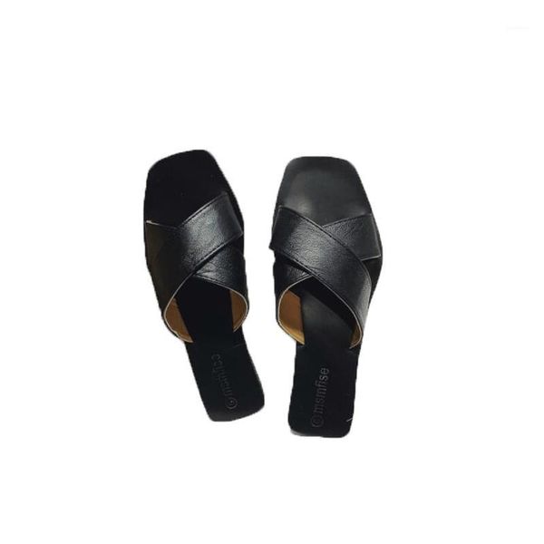 2020 summer new woman's head open toe cross flat bottom comfortable soft bottom sandals and slippers tide1, Black
2020 summer new woman's head open toe cross flat bottom comfortable soft bottom sandals and slippers tide1, Black