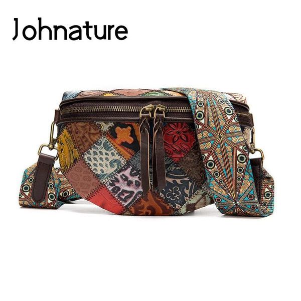 johnature national multi-color stitching genuine leather women bag 2020 new retro shoulder&crossbody bags(random color matching
johnature national multi-color stitching genuine leather women bag 2020 new retro shoulder&crossbody bags(random color matching